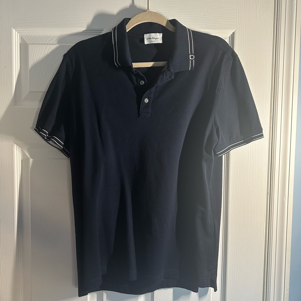 Men’s Authentic Ferragamo Polo Sz Large